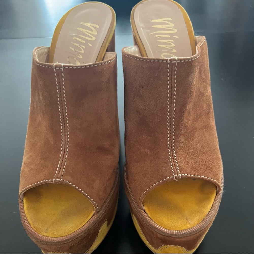 💫✨HP✨💫Suede platform mimosa mules (37.5/7) - Picture 5 of 11